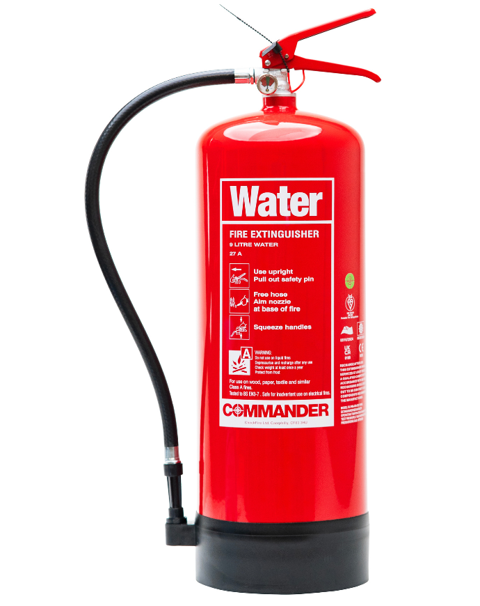 Commander 9ltr Plain Water Fire Extinguisher | CheckFire